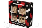 ����� �� 4 ����������� ������� ��� ����� (4 x Wood Set) 