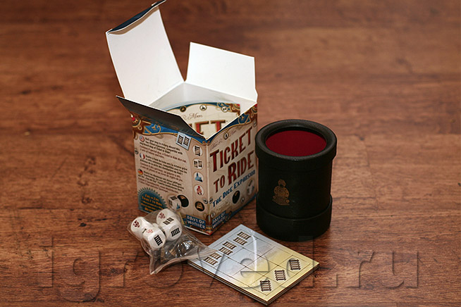 Настольная игра Ticket to Ride: Dice Expansion (дополнение на кубиках ...