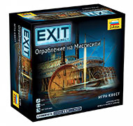 Настольная игра Exit-квест. Ограбление на Миссисипи