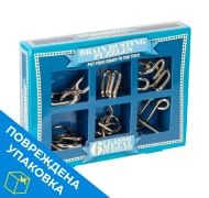 Набор из 6 головоломок Зарядка для мозга (код 0501, 6 x Metal Set) с поврежденной упаковкой