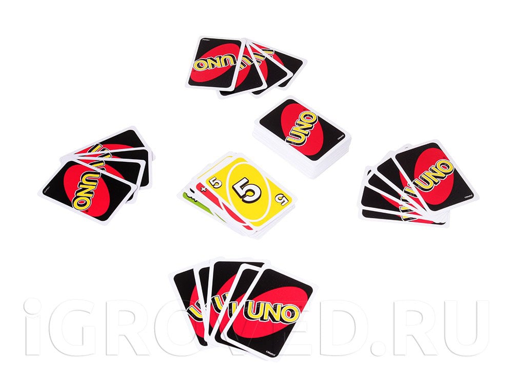 Игровой процесс настольной игры Уно (Uno)