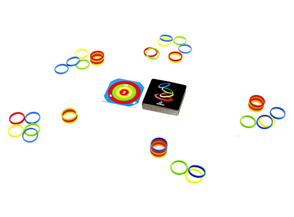 Игровой процесс настольной игры Разноцветные колечки (Rings Up)