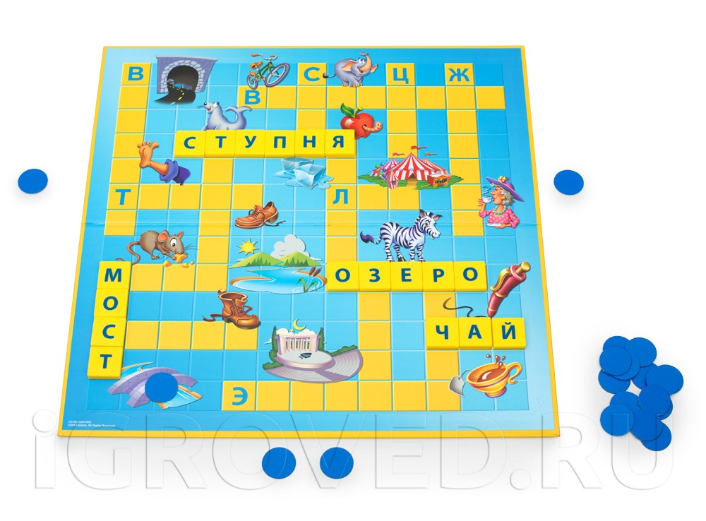Игровой процесс настольной игры Скрабл Джуниор (Scrabble Junior)