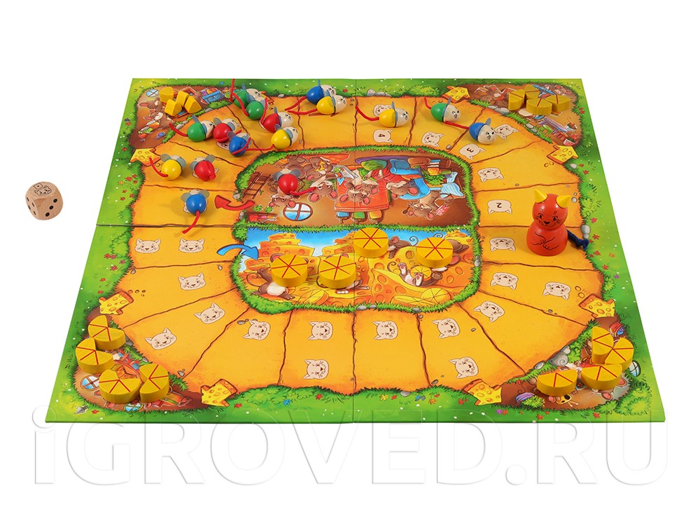 Игровое поле настольной игры Сырный край