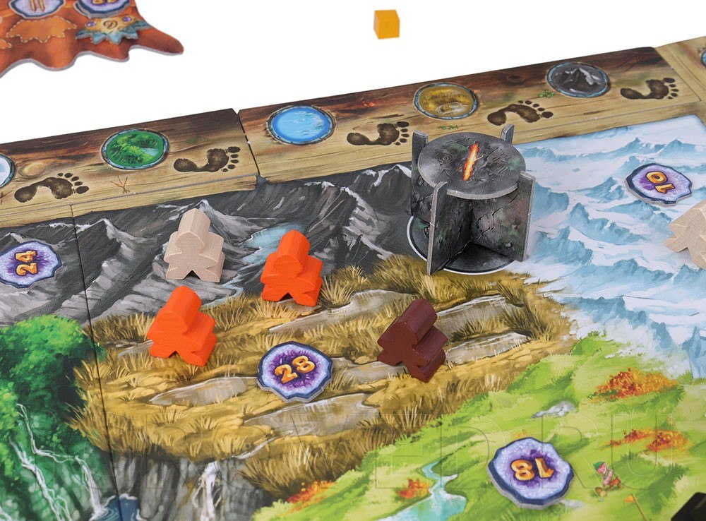 Компоненты настольной игры Молот Троллей (Trollfjord)
