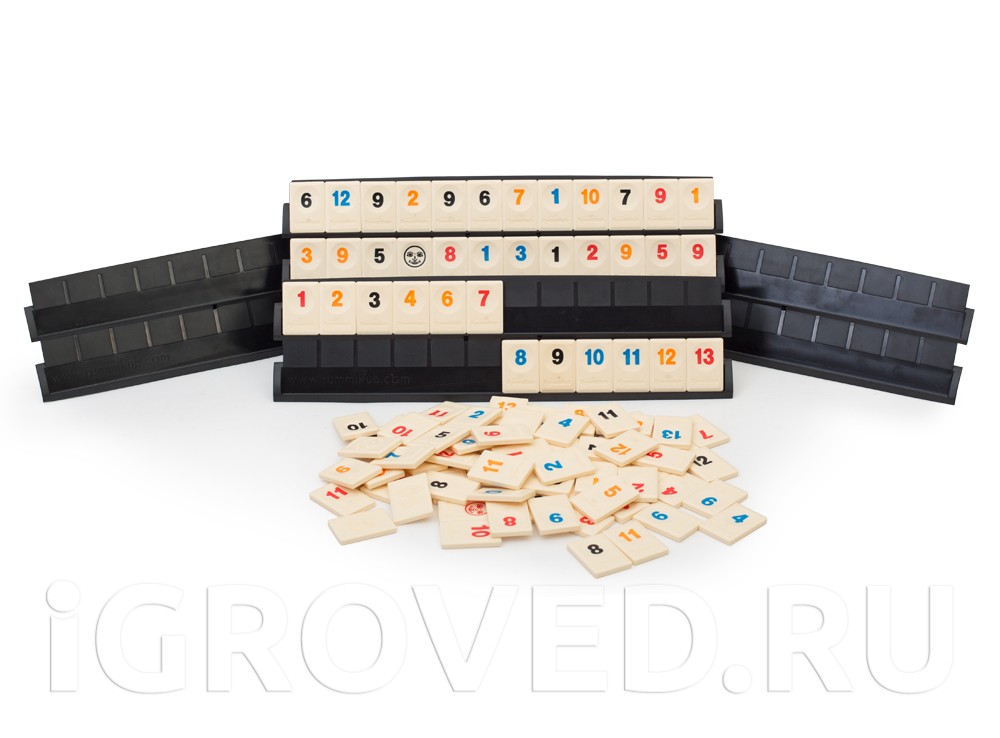 Компоненты настольной игры Руммикуб (Rummikub)