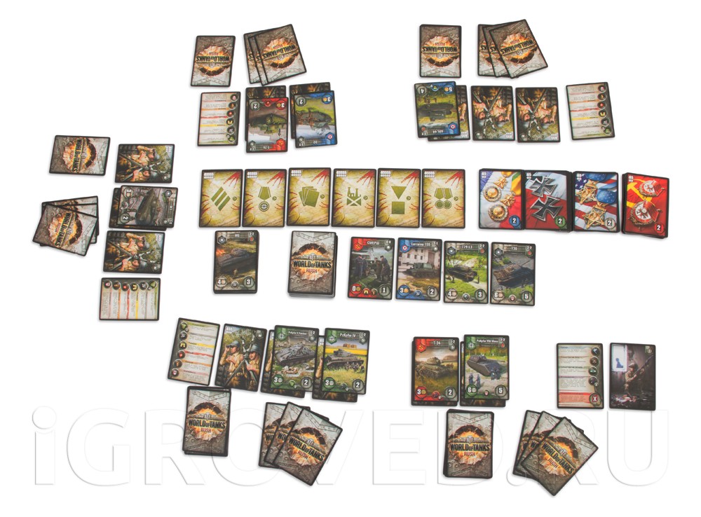 Процесс настольной игры World of tanks Rush