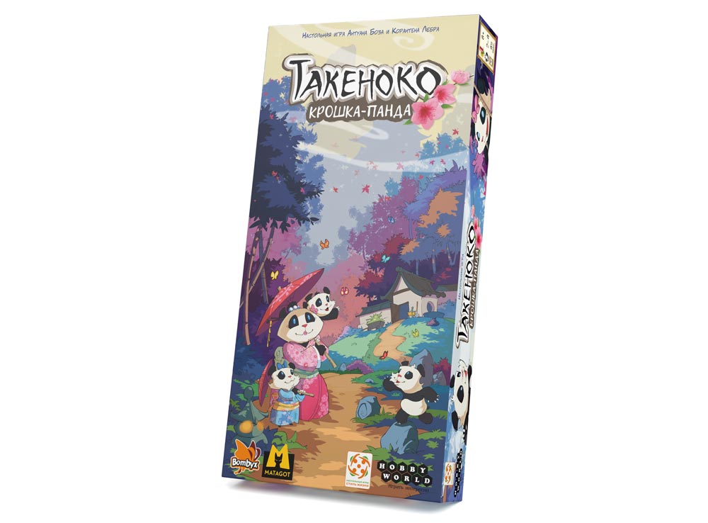 Коробка настольной игры Такеноко: Крошка-панда