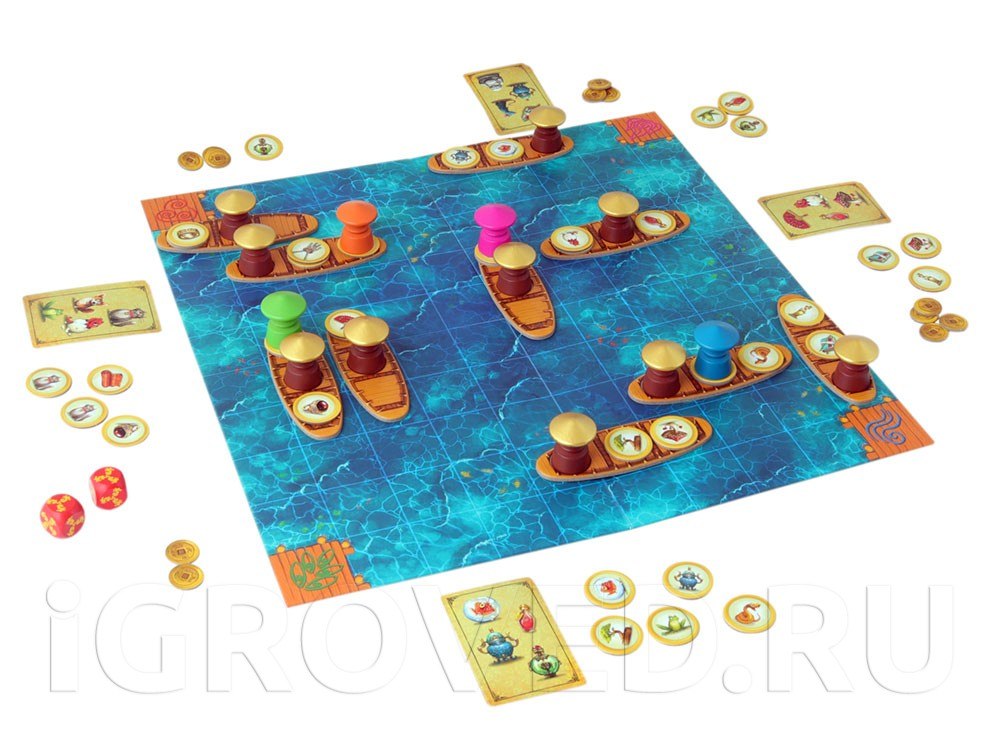 Игровой процесс настольной игры Драконий рынок (Dragon Market)