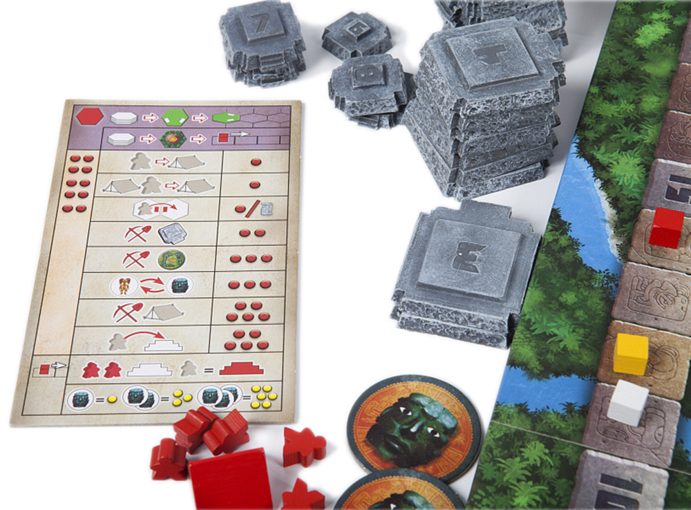 Компоненты настольной игры Тикаль (Tikal) 