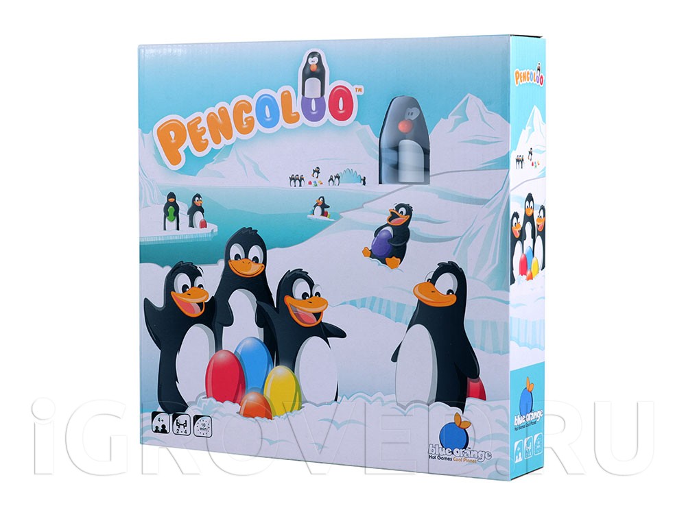 Коробка с настольной игрой Земля пингвинов (Pengoloo)