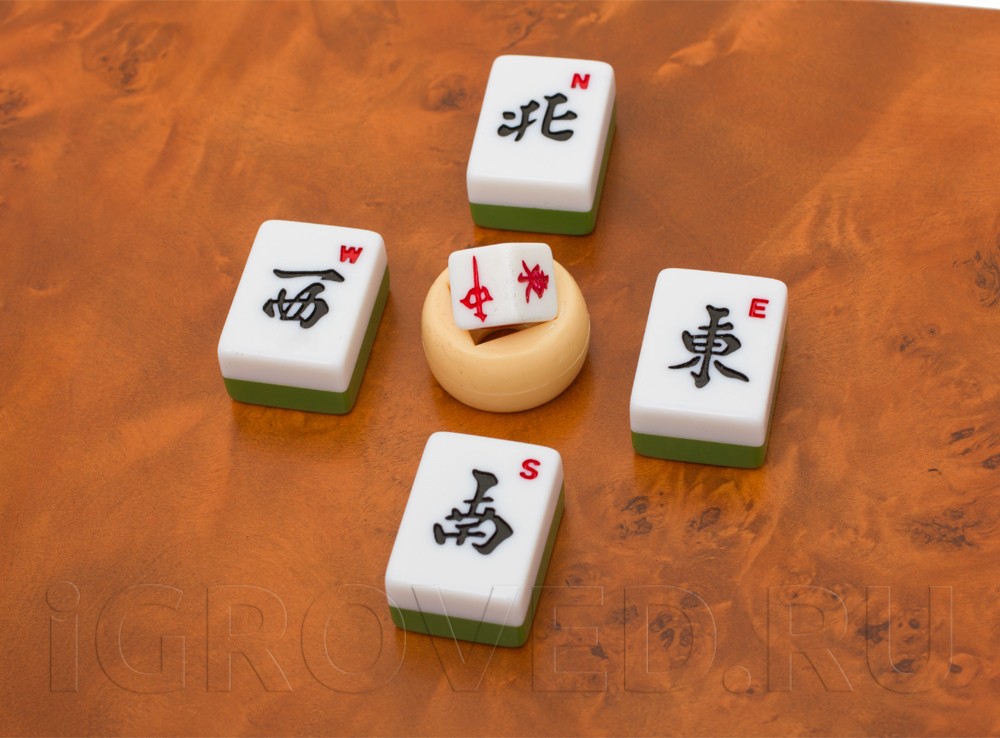 Компоненты настольной игры Маджонг (Mahjong)