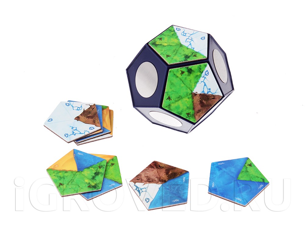 Компоненты настольной игры Планета (Planet)