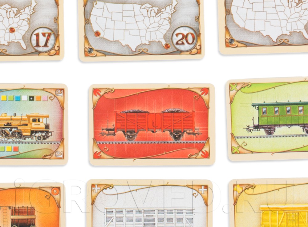 Карты из игры Билет на поезд по Америке (Ticket to Ride)