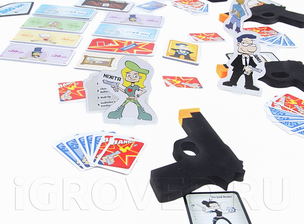 Игровой процесс настольной игры Гангстеры