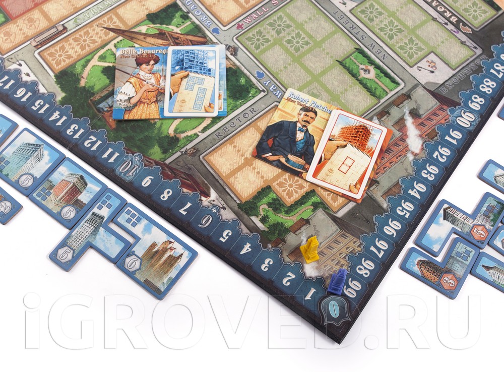 Игровой процесс настольной игры Нью-Йорк 1901 (New York 1901)