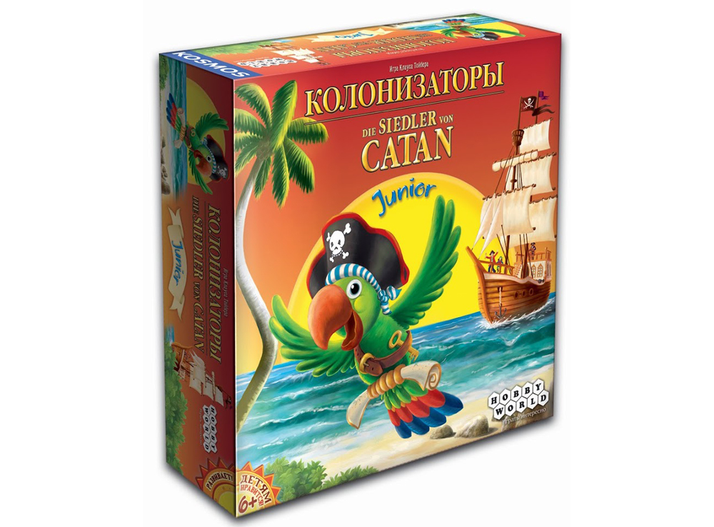 Коробка настольной игры Колонизаторы Junior