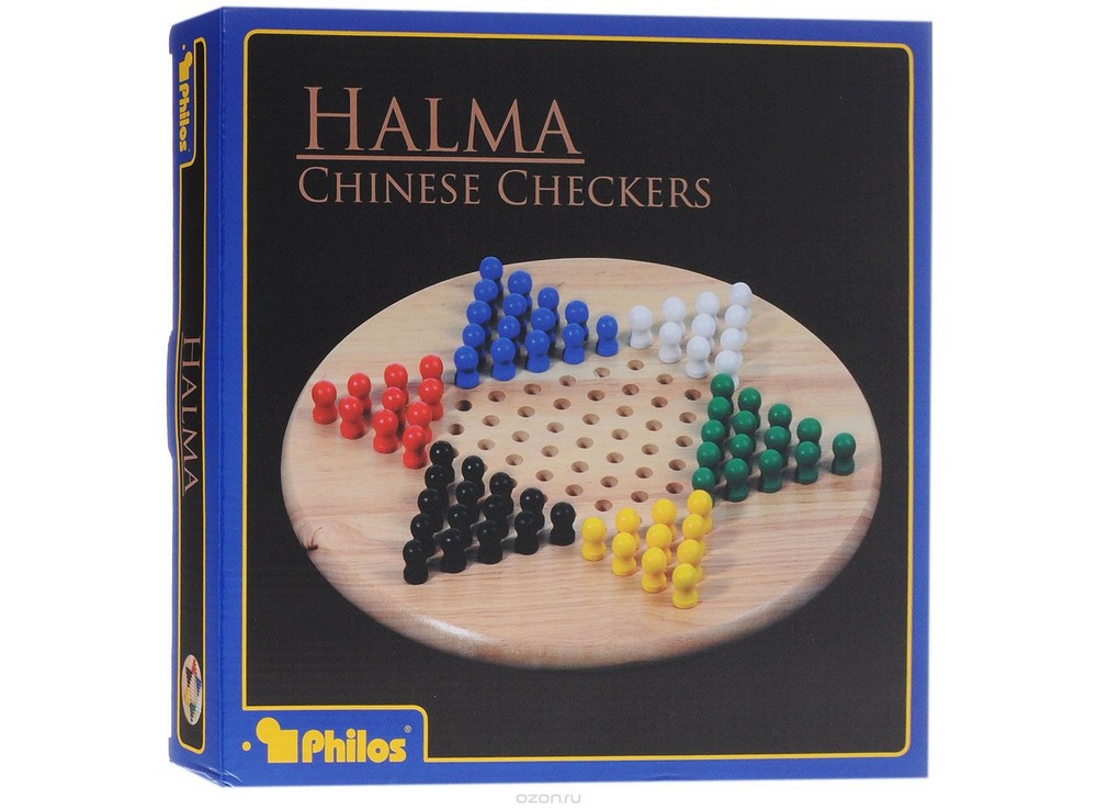 Коробка настольной игры Китайские шашки (Halma или Chinese Checkers, Philos)