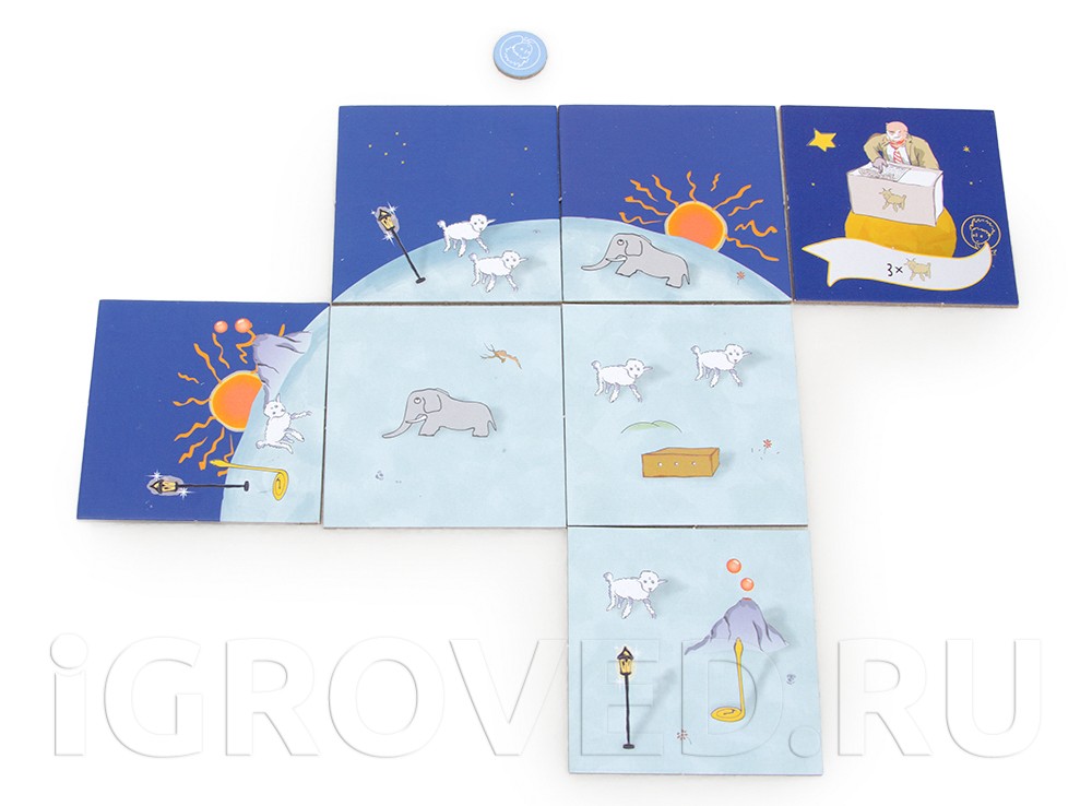 Игровой процесс настольной игры Маленький принц (The Little Prince: Make Me a Planet)