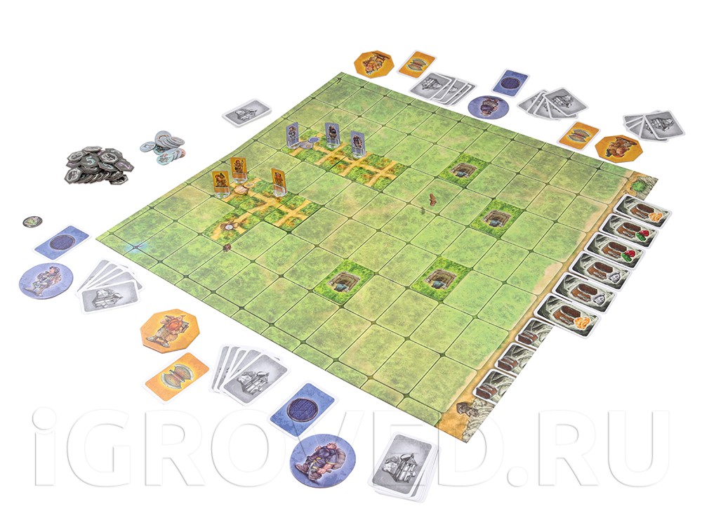 Игровой процесс настольной игры Гномы-вредители. Древние шахты