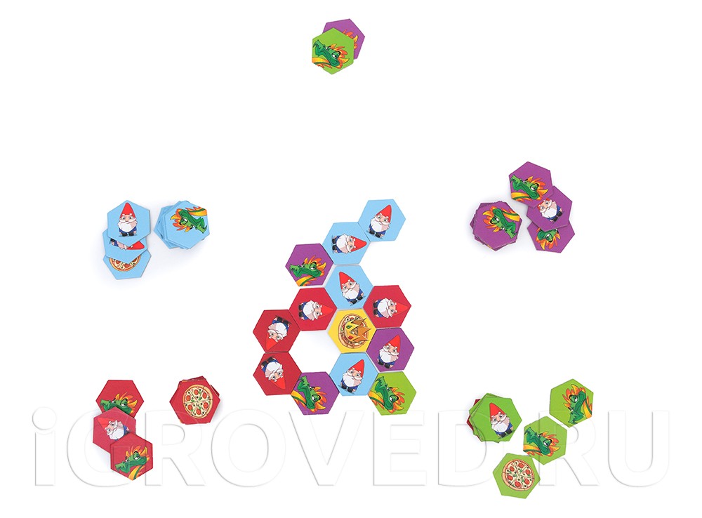 Игровой процесс настольной игры Много гномов