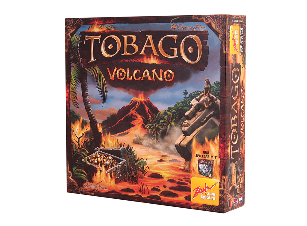 Коробка настольной игры Тобаго Вулканы
