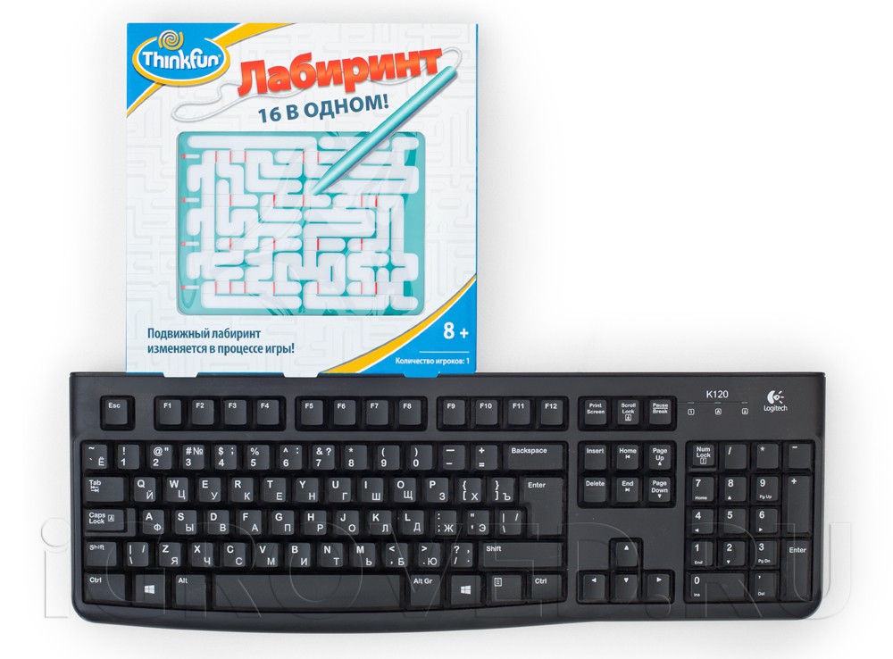 Коробка по сравнению с клавиатурой