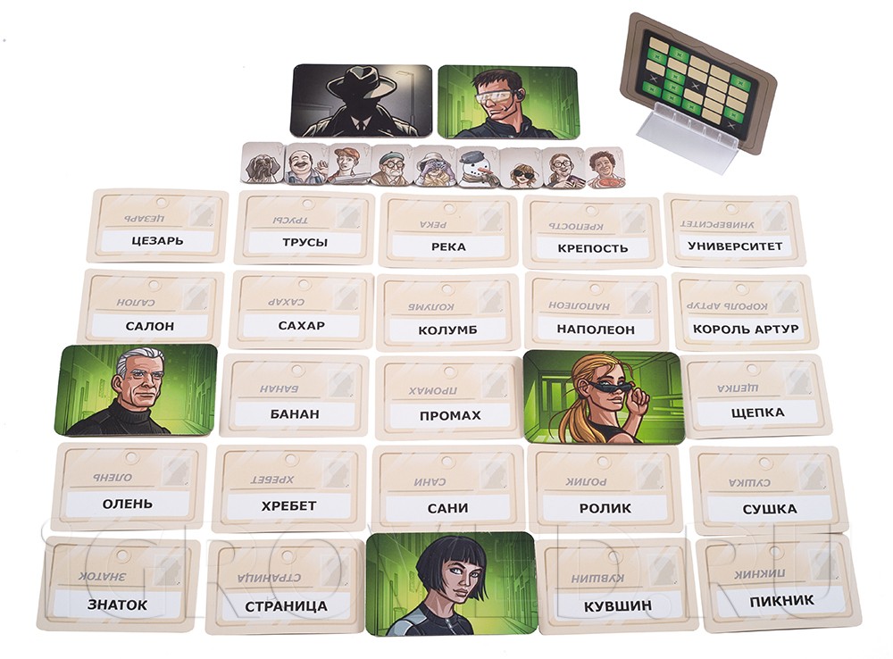 Игровой процесс настольной игры Кодовые имена: Дуэт (Codenames Duet)