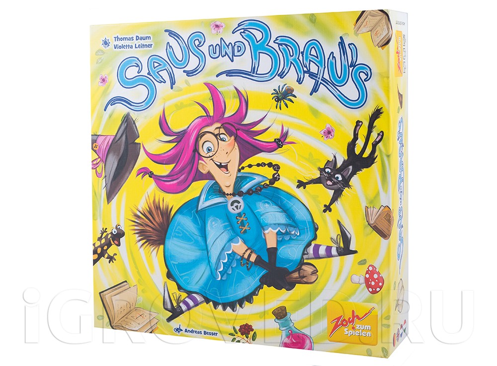 Коробка настольной игры Магическая метла (Saus und Braus)