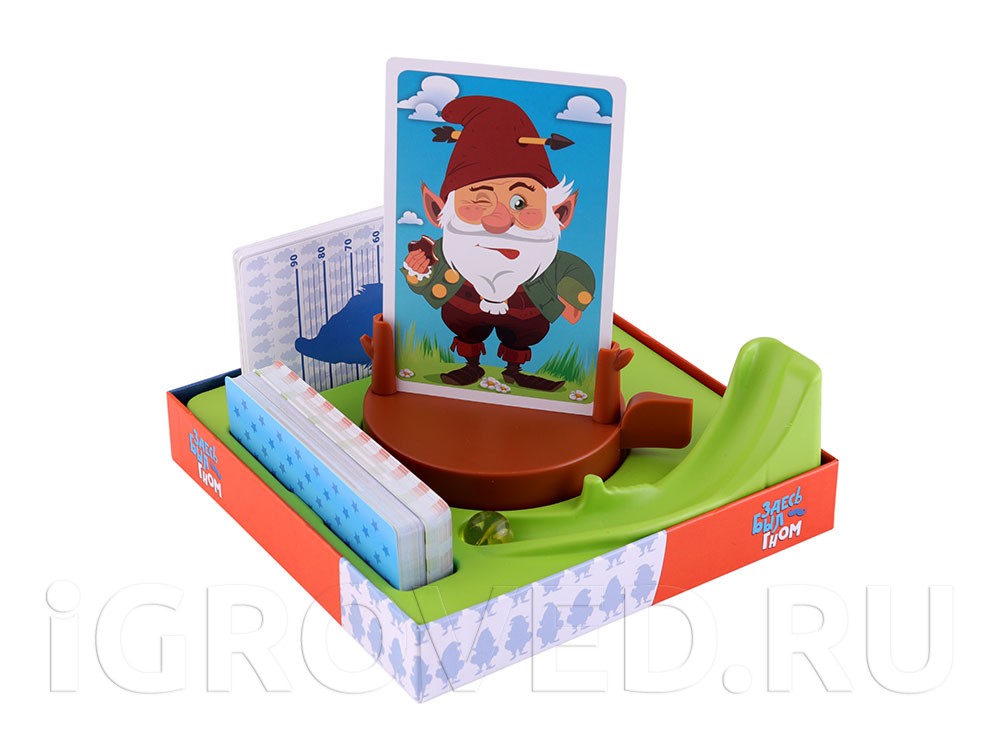 Компоненты настольной игры Здесь был гном