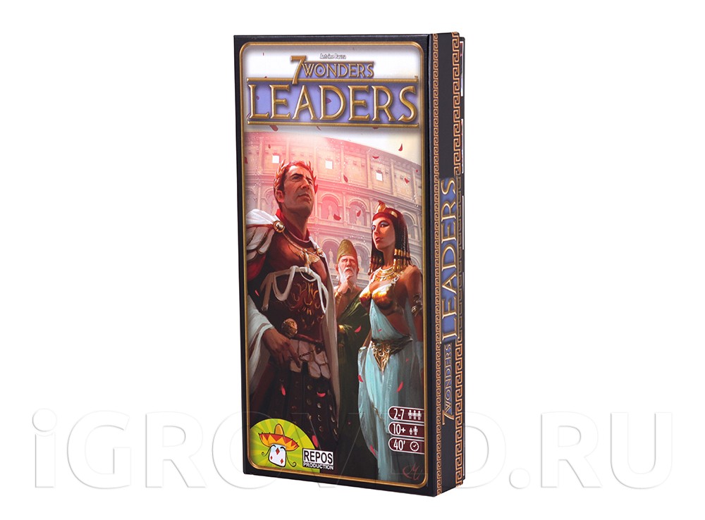 Коробка настольной игры 7 чудес: Лидеры (7 Wonders: Leaders, дополнение) ML 