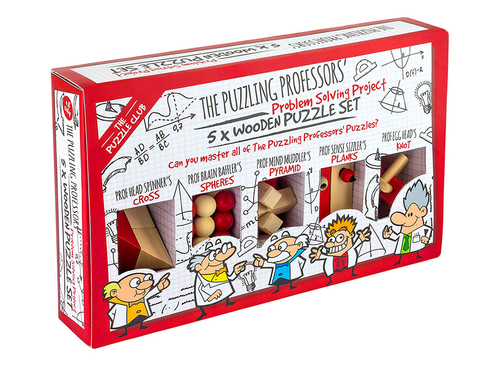 Набор из 5 головоломок Puzzling Professors (1426, 5 Wooden Puzzle Set)