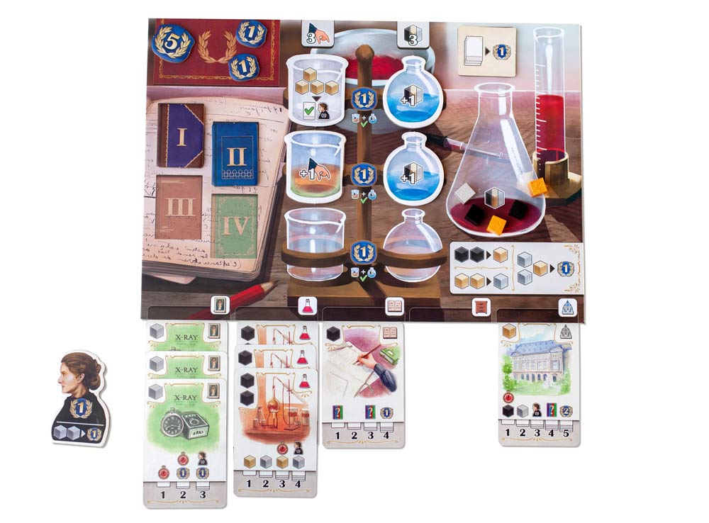 Планшет игрока настольной игры По стопам Марии Кюри