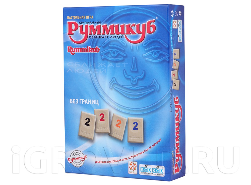 Коробка настольной игры Руммикуб. Без границ (мини) 