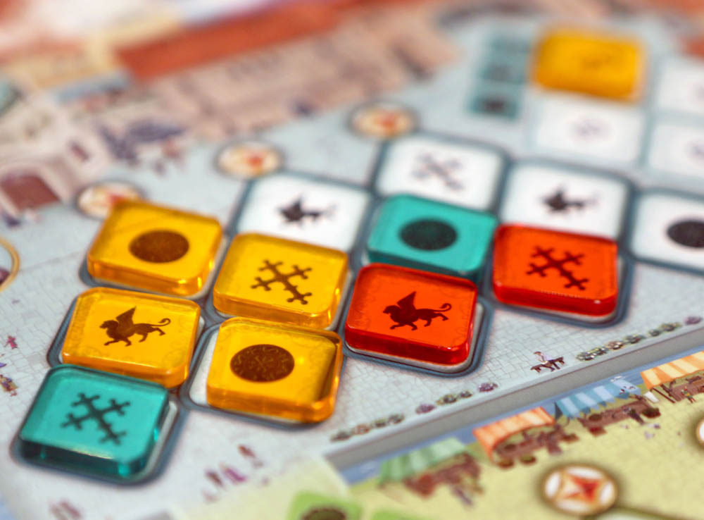 Игровой процесс настольной игры Венецианская мозаика
