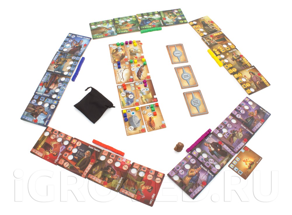 Игровой процесс настольной игры Легендарные изобретатели (Legendary Inventors)