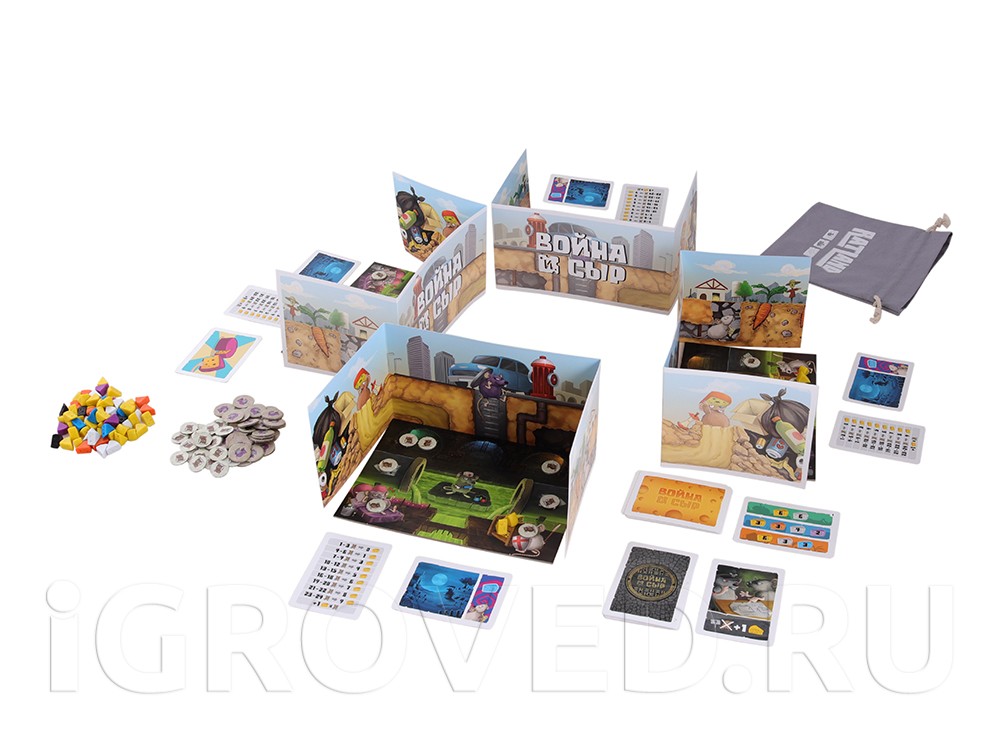 Игровой процесс настольной игры Война и сыр