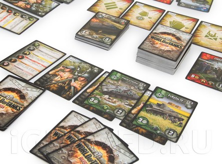 Карты настольной игры Процесс настольной игры World of tanks Rush