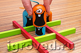 Настольная игра Гобблет для детей - крестики-нолики с возможностью гобблинга