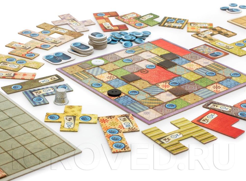 Игровой процесс настольной игры Пэчворк (Patchwork)