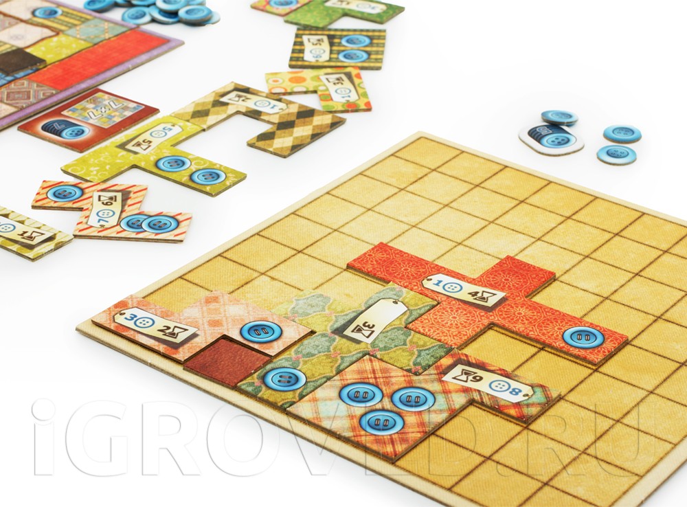Игровой процесс настольной игры Пэчворк (Patchwork)