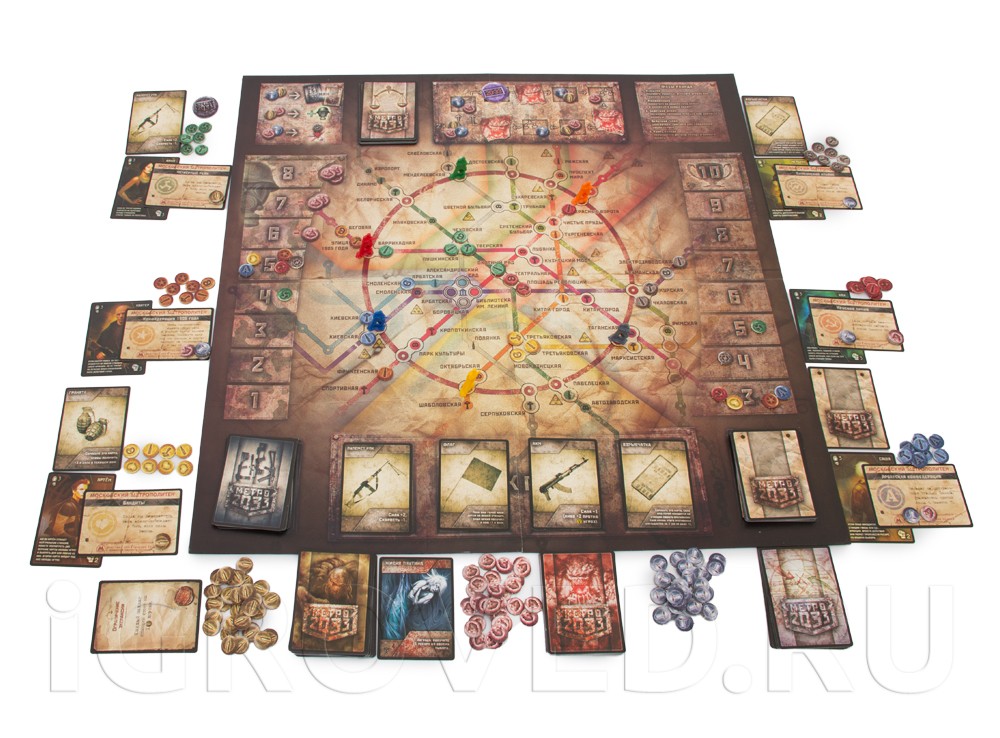 Игровой процесс настольной игры Метро 2033 (2-ое издание)