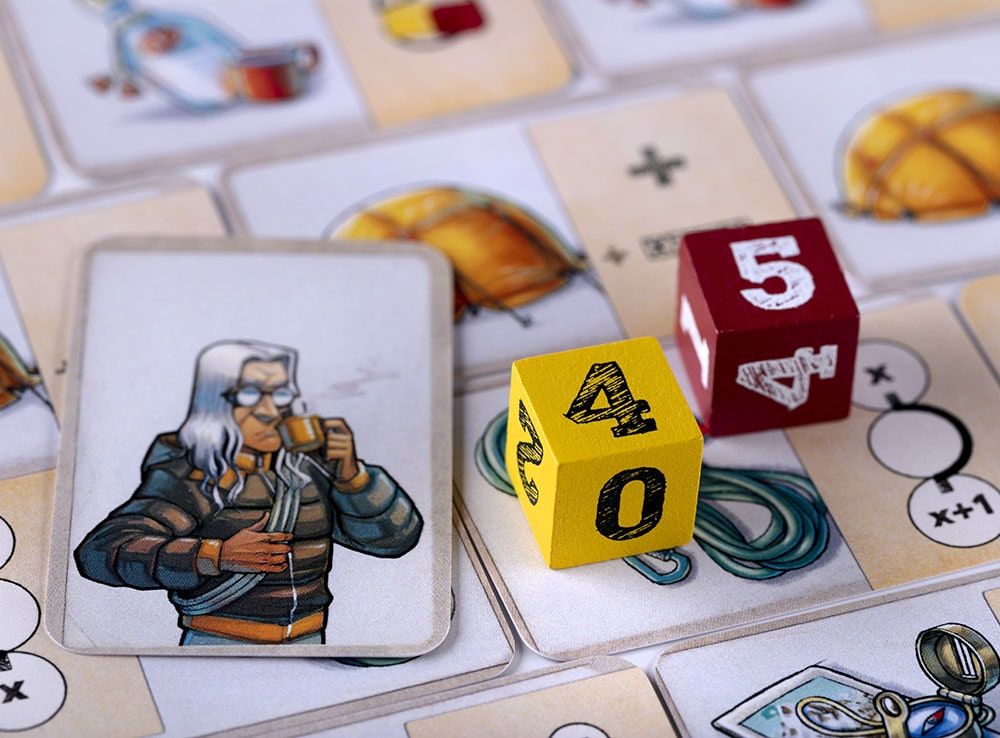 Компоненты настольной игры Трек 12: Гималаи