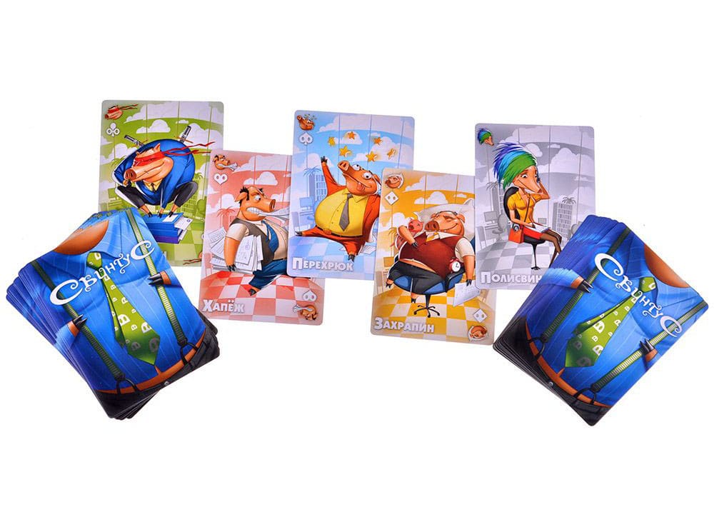 Компоненты настольной игры Свинтус