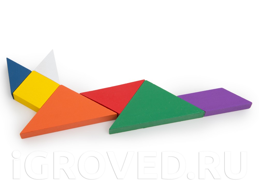 Компоненты настольной игры Танграм (Tangram)