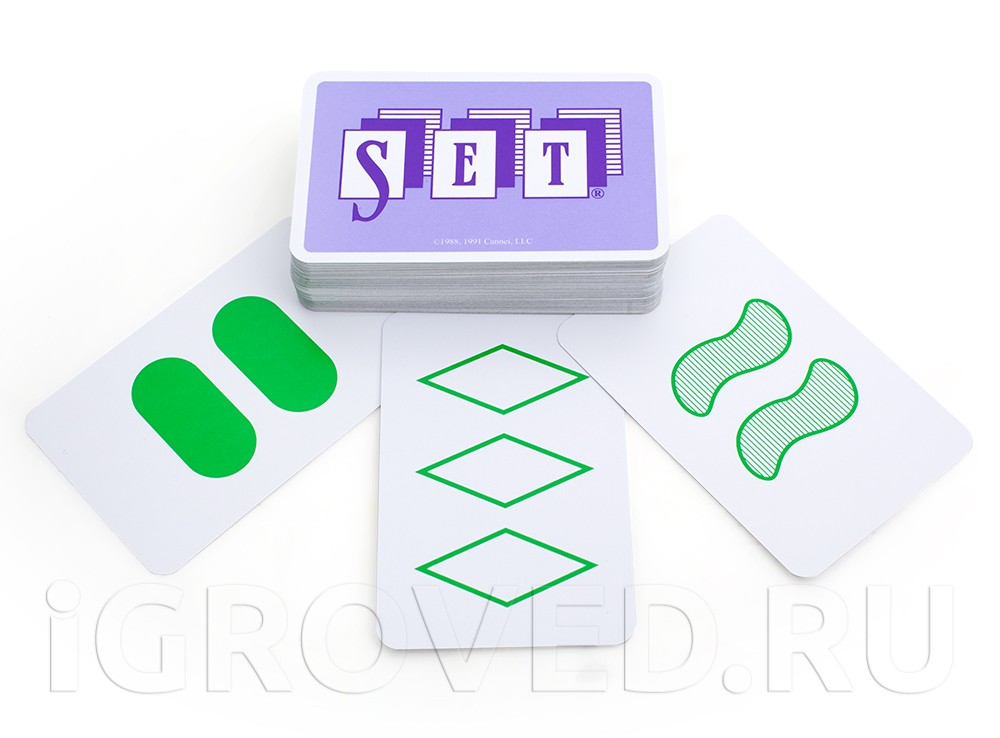 Карточки настольной игры Сет (Set)